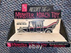 Vintage 1964 The Munsters Koach Car Toy In Box AMT Complete George Barris