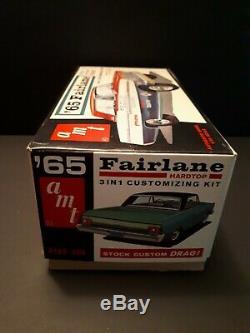 Vintage 1965 Ford Fairlane AMT Stock Car Model Kit STP Firestone Toy Vehicle