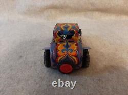 Vintage 1965 MARX Tin Toy Hot Rod Roadster Car Retro Art Style design Body