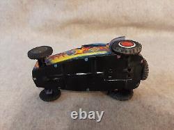 Vintage 1965 MARX Tin Toy Hot Rod Roadster Car Retro Art Style design Body