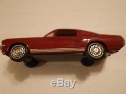 Vintage 1967 Mustang Plastic Toy Friction Car Screw Bottom AMT