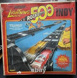 Vintage 1970 Johnny Lightning Indy 500 Rocket Race Set Complete Except Cars