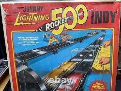 Vintage 1970 Johnny Lightning Indy 500 Rocket Race Set Complete Except Cars