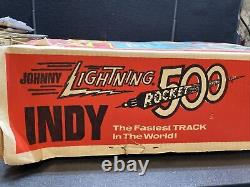 Vintage 1970 Johnny Lightning Indy 500 Rocket Race Set Complete Except Cars