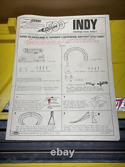 Vintage 1970 Johnny Lightning Indy 500 Rocket Race Set Complete Except Cars