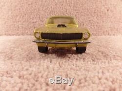 Vintage 1970's Processed Plastic Co. Toy Car Mach 1 Ford Mustang Lime Green Car