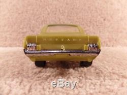 Vintage 1970's Processed Plastic Co. Toy Car Mach 1 Ford Mustang Lime Green Car