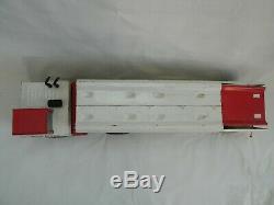 Vintage 1970's Tonka Mighty Car Carrier Pressed Metal Red White Made in USA