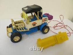 Vintage 1970s Durham Industries SILLYS Ford Hot Rod Wired Remote Control Toy Car