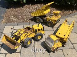 Vintage 1970s Tonka Trucks Pressed Steel-Set Of 3 Toys Fully Functional