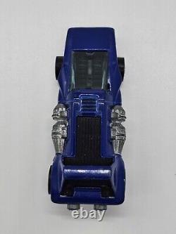 Vintage 1972 Deep Blue Double Header Mattel Toys Hot Wheels Redline Car