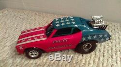 Vintage 1972 Hasbro Old Glory Drag Car Stick Shifters 4-Speed Battery OP Boxed