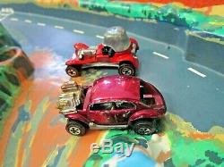 Vintage 1973 Mattel Hot Wheels Sizzlers Road Sprint Set In Box 2 Cars 1970's Toy