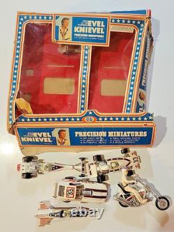 Vintage 1976 evel knievel precision miniatures ideal toys 4307-5 preowned