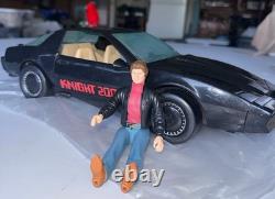 Vintage 1983 Michael Knight Rider KITT Talking Car & Action Figure 80's Rare
