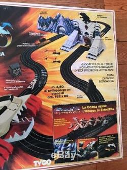 Vintage 1983 Tyco Thundercats Electric Racing Car Set Made In Italy New Lion-O