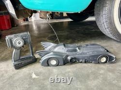 Vintage 1989 Batmobile RC Car RichMan's Toys Advance Eng Metal Chassis with Remote
