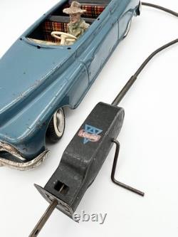 Vintage 40s Arnold Remote Control Tin Convertible Car Driver US-Zone Germany