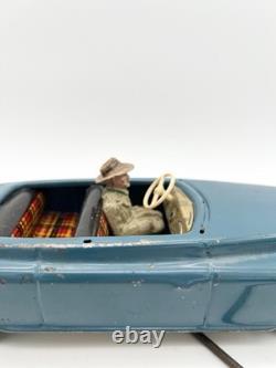 Vintage 40s Arnold Remote Control Tin Convertible Car Driver US-Zone Germany