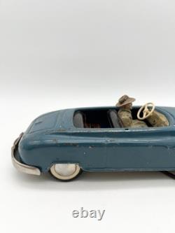 Vintage 40s Arnold Remote Control Tin Convertible Car Driver US-Zone Germany