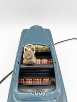 Vintage 40s Arnold Remote Control Tin Convertible Car Driver US-Zone Germany