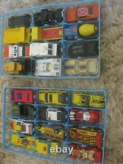 Vintage 48 Car Carrying Case, Matchbox Hot Wheels with cars and trucks