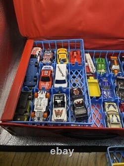 Vintage 48 Car Carrying Case, Tara Toy Corp Diecast, Matchbox Hot Wheels WithCars