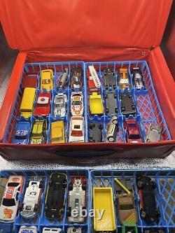 Vintage 48 Car Carrying Case, Tara Toy Corp Diecast, Matchbox Hot Wheels WithCars