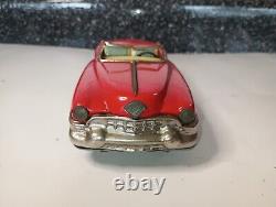 Vintage 50s Japan Litho Tin Friction Cadillac Convertible 7 X 3