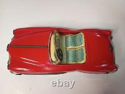 Vintage 50s Japan Litho Tin Friction Cadillac Convertible 7 X 3