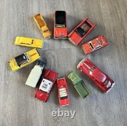 -Vintage 60,70,80,90 Metal & Ten Car Lot- Tonka Toys- Multi Different Color