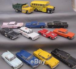 Vintage 60s Collection 13 Hubley Real Toys Diecast Cars School Bus Corvette Ford