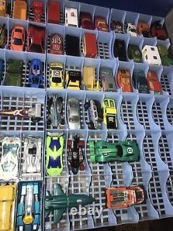 Vintage 70s 48 Car Carrying Case Tara Toy Corp x2 w Cars