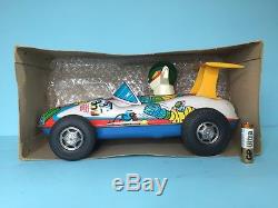 Vintage 70s Masudaya BIG Friction Tin Car JEEG GEAG Modern Toys popy bullmark