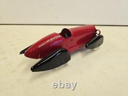 Vintage 8.5 Wyandotte Toys 1930's Streamline Boat Tail Racer Race Car READ