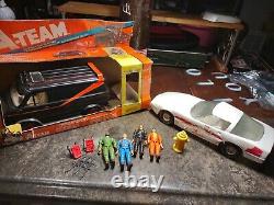 Vintage A Team Action Figures 1984 Mr. T Toys Car I PITY THE FOOL! VAN with BOX