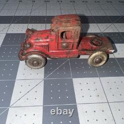 Vintage AC Williams Cast Iron Car Carrier Toy 1920's Very RARE