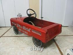 Vintage AMF Fire Chief Pedal Car No. 512 with SHIFTER & Bell- RARE PEDAL CAR 1971