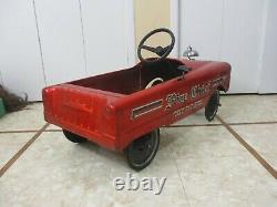 Vintage AMF Fire Chief Pedal Car No. 512 with SHIFTER & Bell- RARE PEDAL CAR 1971