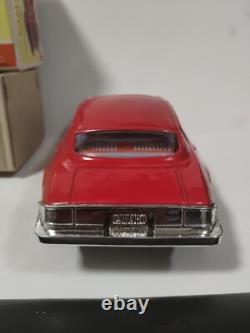 Vintage ASAHI Chevrolet Camaro LT Red Tin Car Battery Operated Japan RARE