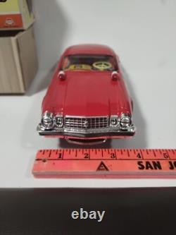 Vintage ASAHI Chevrolet Camaro LT Red Tin Car Battery Operated Japan RARE