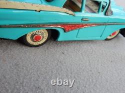 Vintage ATC 1958 Ford Fairlane Tin Friction Car Estate Find