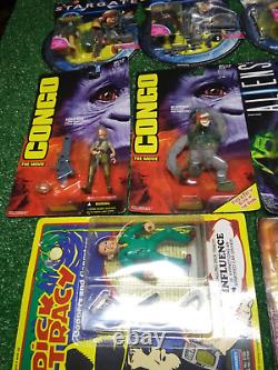 Vintage Action Figure Lot Of 15 Sealed Movie & Television Toys + 1984 ECTO-1 Car