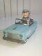 Vintage Amazing 50s Battery Tin Toy Rendorseg LemezForeign Mistery Police Car