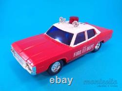 Vintage Amc Matador Fire Chief Toy Car Friction Motor Siren Hong Kong Lucky Toys