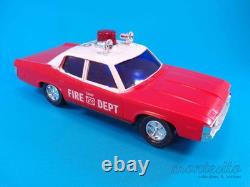 Vintage Amc Matador Fire Chief Toy Car Friction Motor Siren Hong Kong Lucky Toys