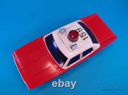 Vintage Amc Matador Fire Chief Toy Car Friction Motor Siren Hong Kong Lucky Toys