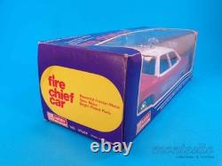 Vintage Amc Matador Fire Chief Toy Car Friction Motor Siren Hong Kong Lucky Toys
