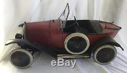 Vintage Andre Citroen Boat Tail Racer Windup Toy Car Made in France NR