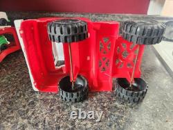 Vintage Andy Gard Auto Hauler Trailer Truck Plastic Toy Car With Trucks